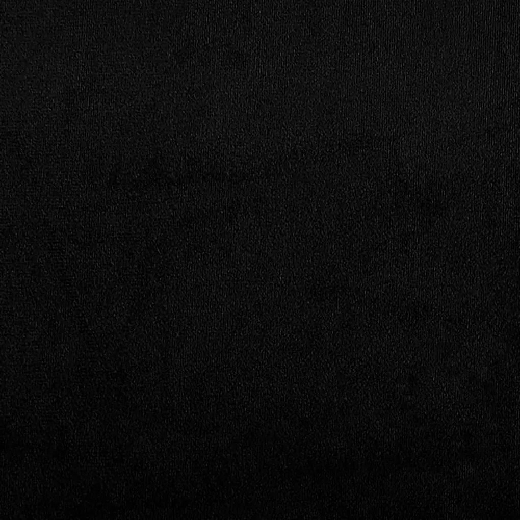 Καναπές Τριθέσιος Μαύρος 180 εκ. Ύφασμα Μακροϊνών - Μαύρο