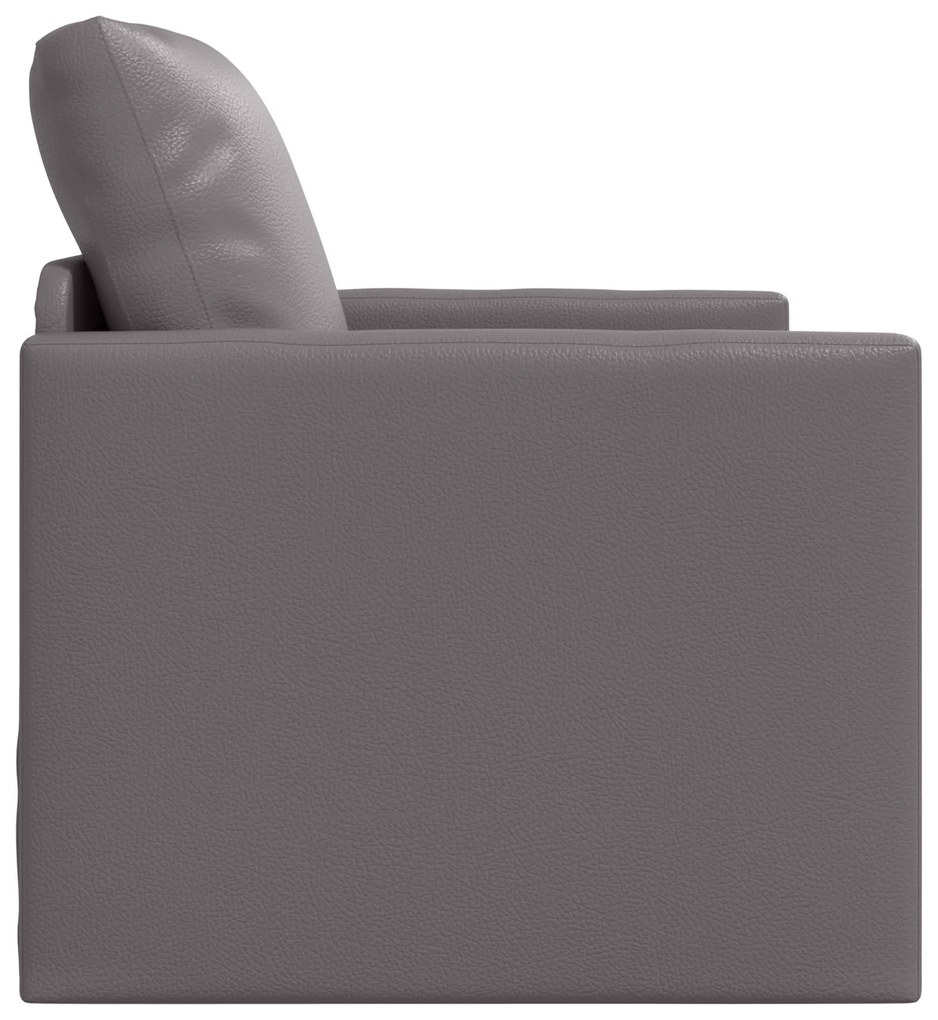 vidaXL Κρεβάτι Καναπέ 2 σε 1 Γκρι 74x77x81 cm Από Ψεύτικο Δέρμα