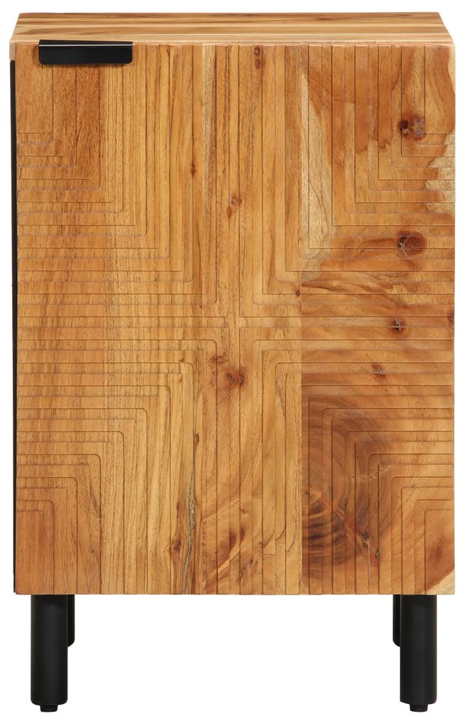 vidaXL Ντουλάπα Μπάνιου 38x33,5x58 εκ. Μασίφ ξύλο ακακίας