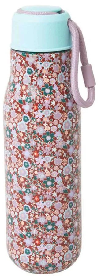 Μπουκάλι - Θερμός RICE-STBOT-FAFLO "Λουλούδια" 500ml Φ7,5cm 25,5cm Ανοξείδωτο Multi Rice Stainless Steel