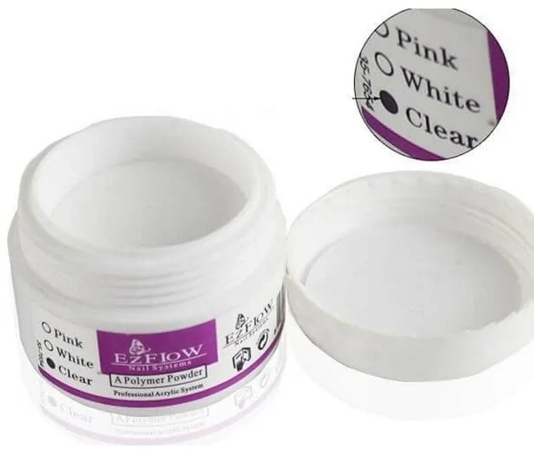 EzFlow Διάφανη σκόνη ακρυλικού - Acrylic Powder Clear