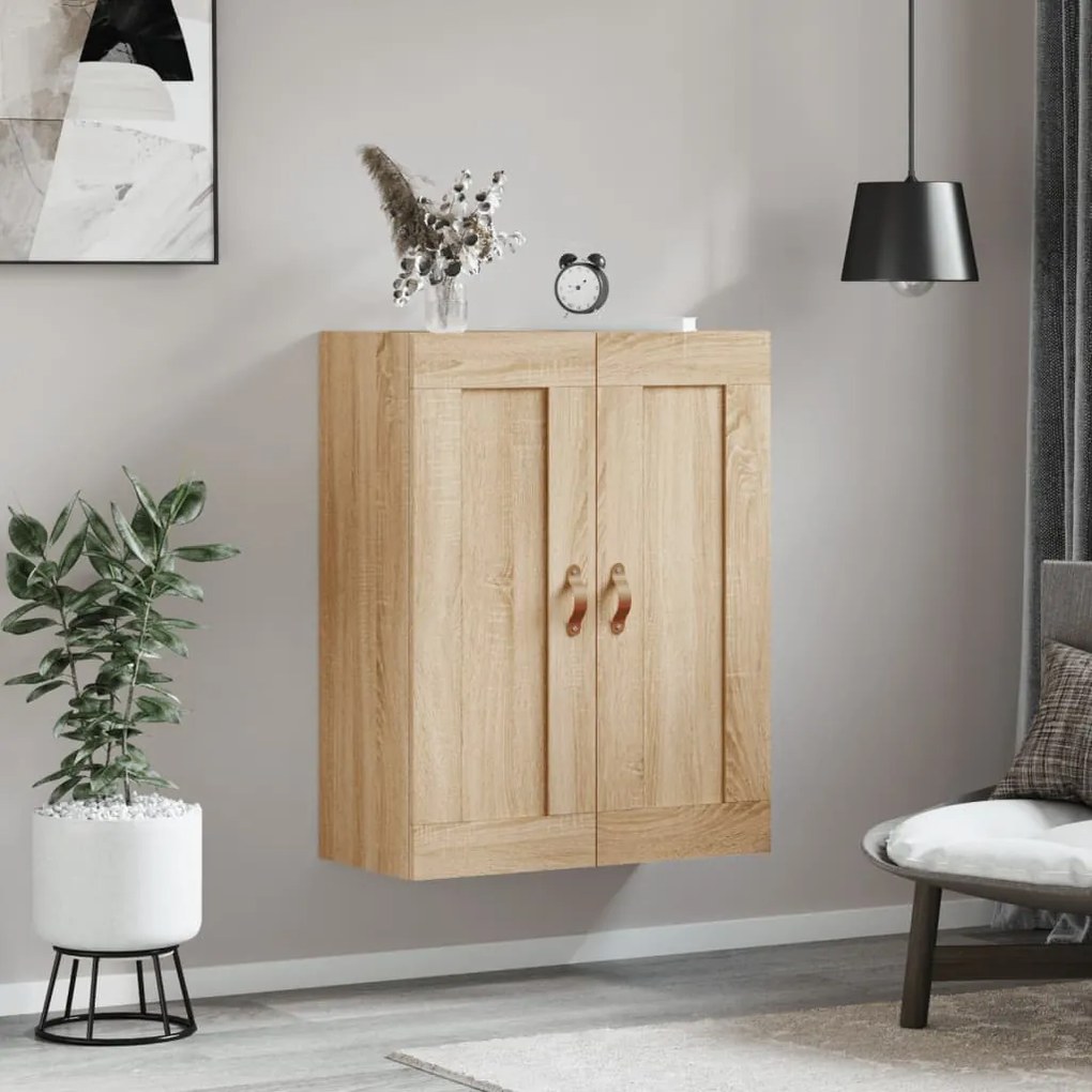 vidaXL Ντουλάπι Επιτοίχιο Sonoma Δρυς 69,5 x 34 x 90 εκ. Επεξεργ. Ξύλο