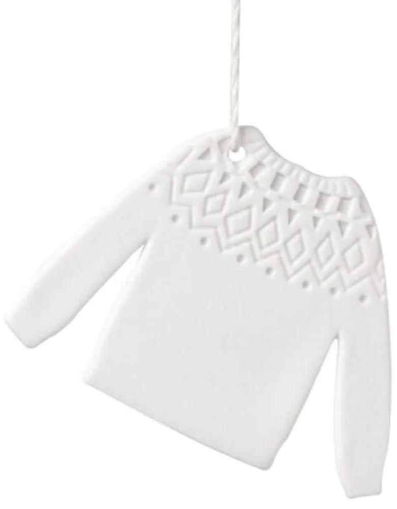 Στολίδι Χριστουγεννιάτικο Winter Clothing Pullover RD0090057 7x5cm White Raeder