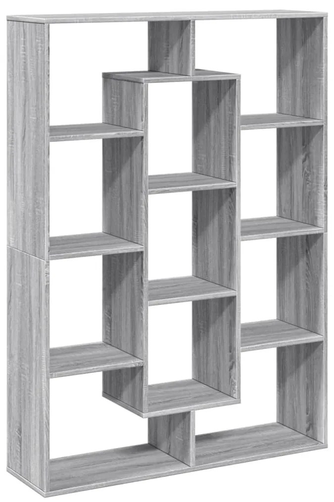 vidaXL Βιβλιοθήκη Γκρι Sonoma 102x29x143 εκ. από Επεξεργασμένο Ξύλο