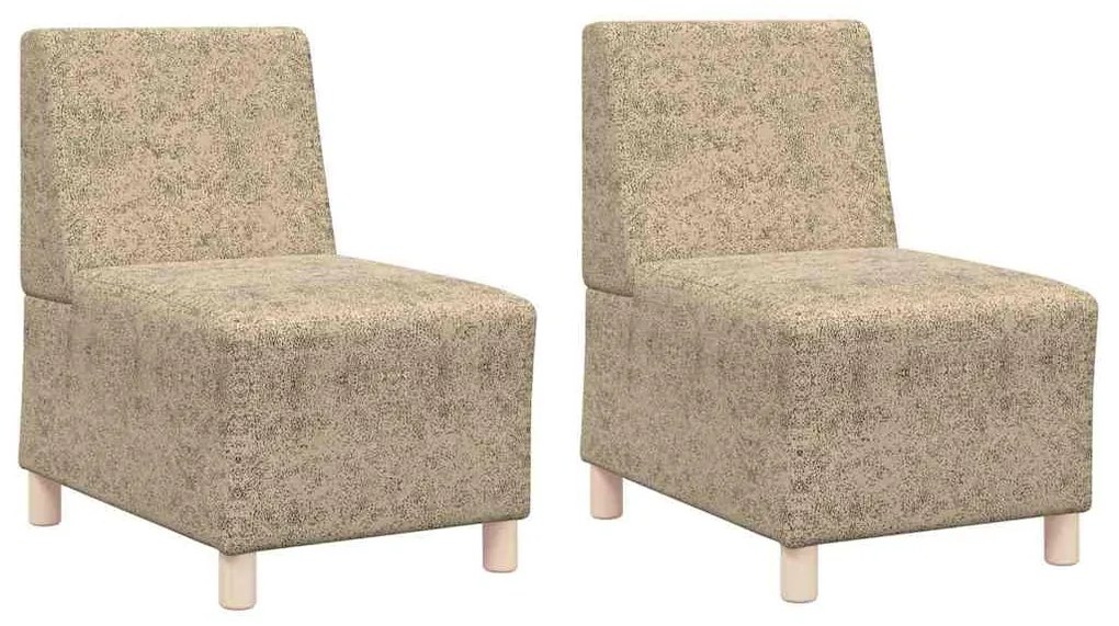 vidaXL Καθίσμα Σαλονιού 2 pcs Ανοιχτό γκρι 55 x 74 x 82 εκ.