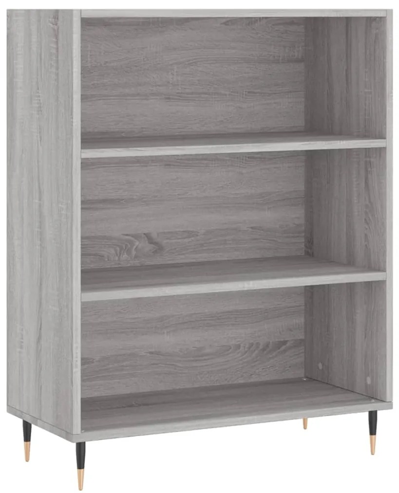vidaXL Ντουλάπι Γκρι Sonoma 69,5 x 34 x 180 εκ. Επεξεργασμένο Ξύλο