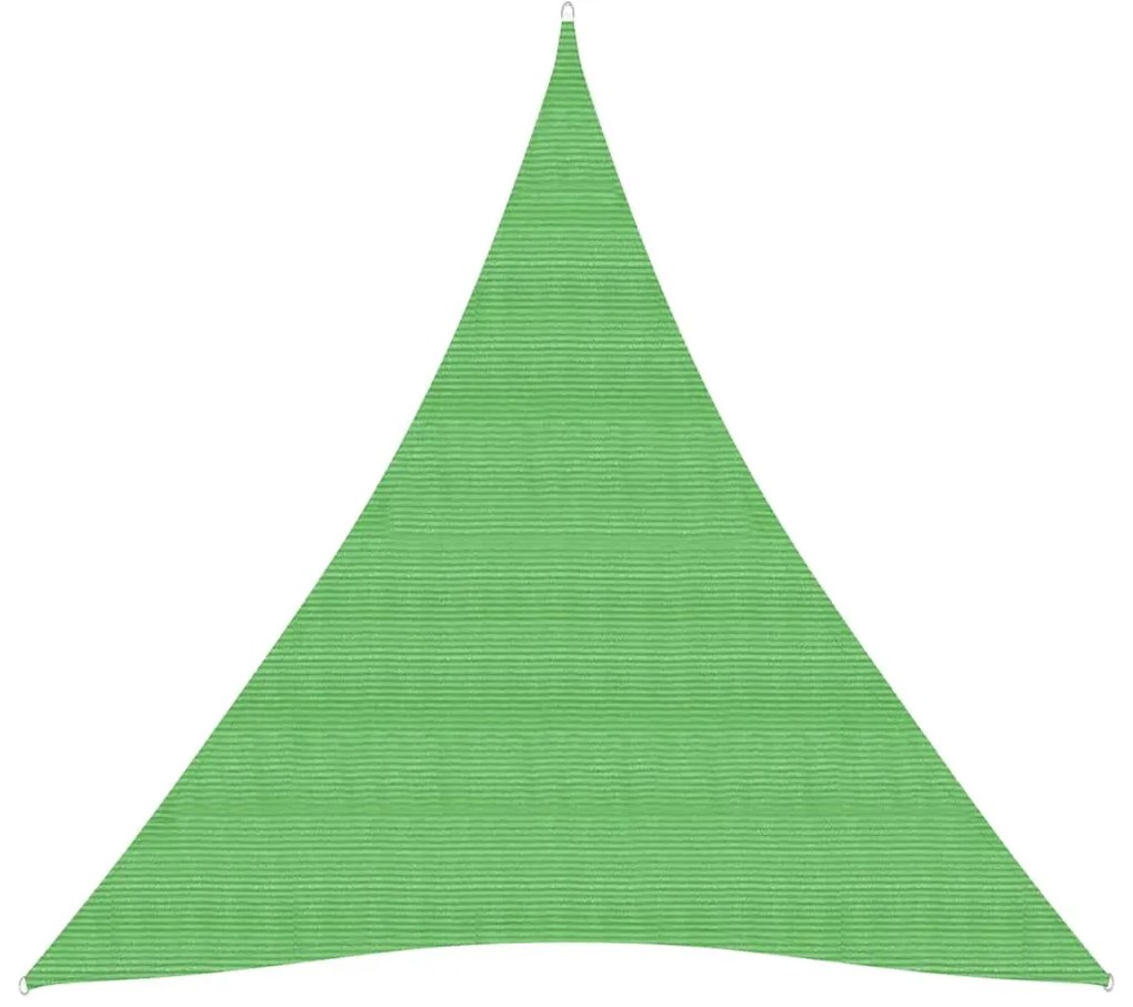 vidaXL Πανί Σκίασης Ανοιχτό Πράσινο 3 x 4 x 4 μ. από HDPE 160 γρ./μ²