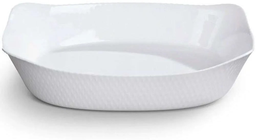 Πυρίμαχο Σκεύος Serafino BGEU005800 34x25cm White Bergner Γυαλί