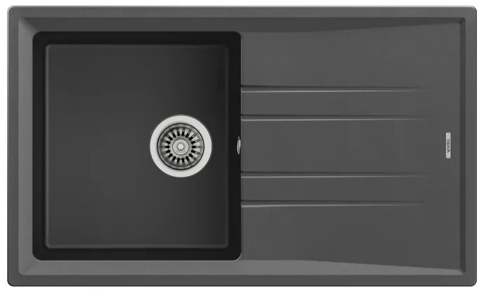 Teka Stone 50 B-TG 1C 1E Dark Grey Ένθετος Γρανιτένιος Νεροχύτης 50cm