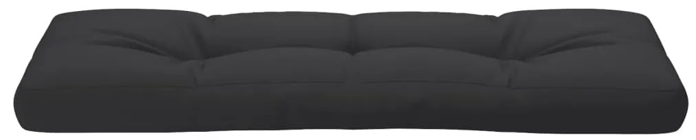 vidaXL Μαξιλάρι Παλέτας Μαύρο 120 x 40 x 12 εκ. Υφασμάτινο