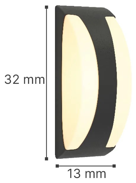 Wildwood - E27 Outdoor Wall Lamp in Grey Color (80203634) - 80203634