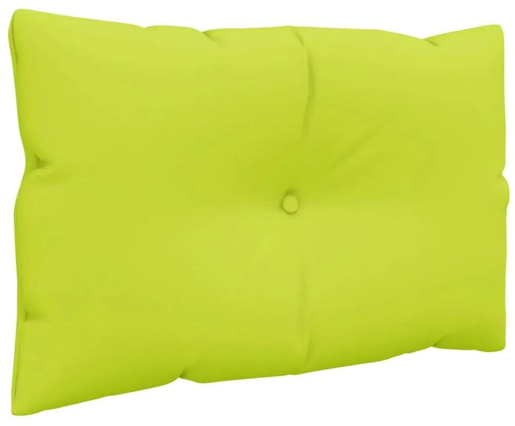 Μαξιλάρια Καναπέ Παλέτας 3 τεμ. Ανοιχτά Πράσινα Υφασμάτινα - Πράσινο