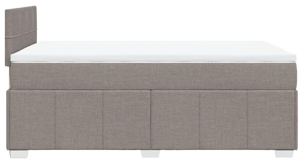 ΚΡΕΒΑΤΙ BOXSPRING ΜΕ ΣΤΡΩΜΑ TAUPE 120X200 ΕΚ. ΥΦΑΣΜΑΤΙΝΟ 3289339