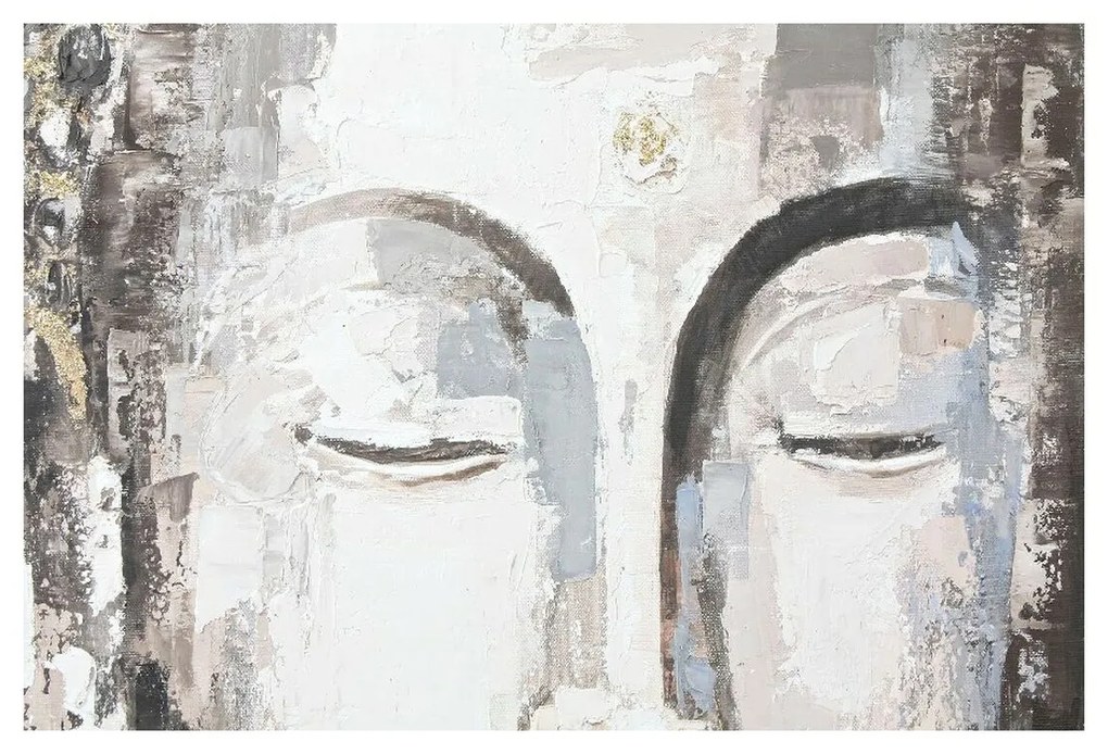 Καμβάς DKD Home Decor Τζίντζερ Καμβάς 100 x 3,8 x 100 cm
