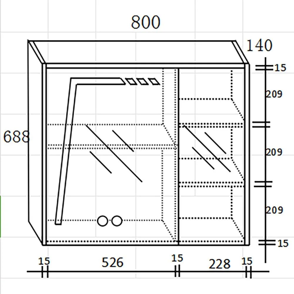 Σετ Επίπλου Mπάνιου VICTORIA 80 Beige - Petrol 80x50x135 εκ.