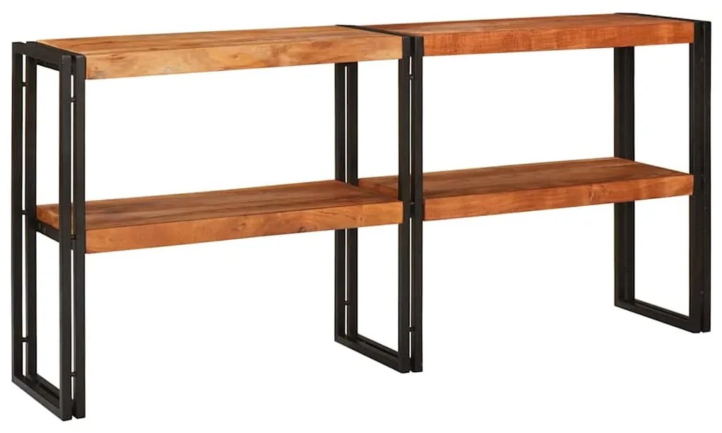 Τραπέζι κονσόλας Καφέ 160 x 33 x 75 εκ. Μασίφ ξύλο ακακίας