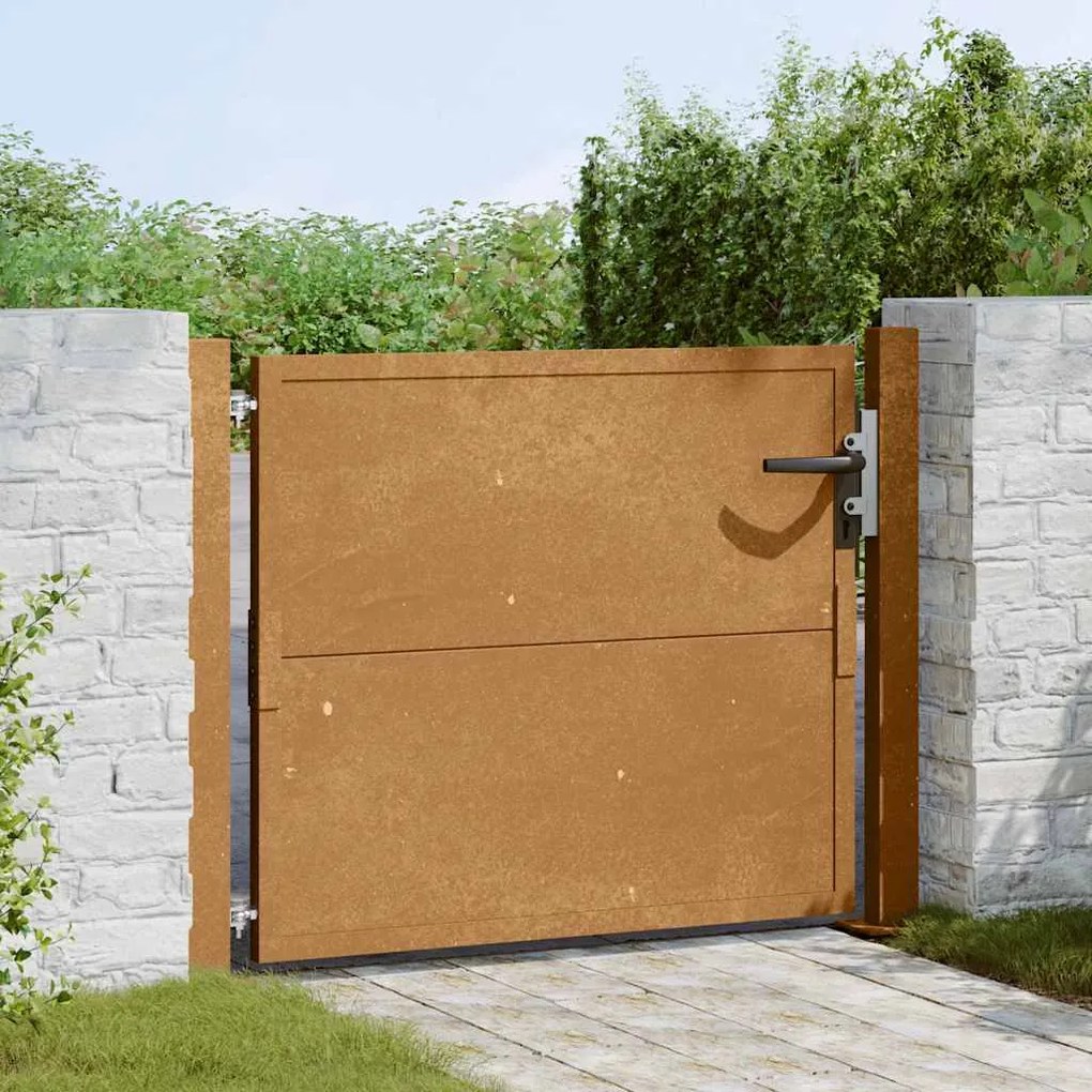vidaXL Πύλη Κήπου 105 x 105 εκ. από Ατσάλι Corten