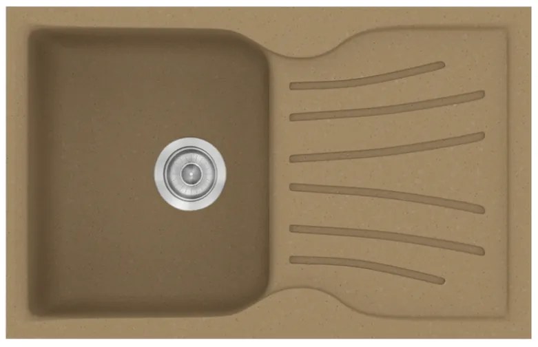 Sanitec Classic 327 Metallic Coffee Ένθετος Νεροχύτης