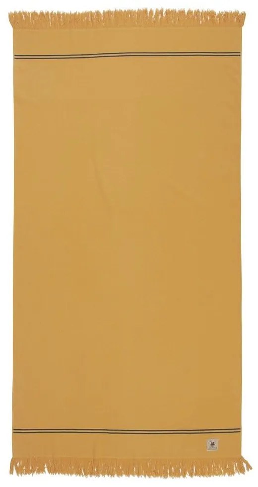 Πετσέτα Θαλάσσης 3518 Mustard Greenwich Polo Club Θαλάσσης 80x170cm 100% Cotton