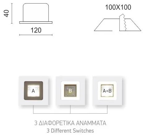 Χωνευτό LED οροφής 5256