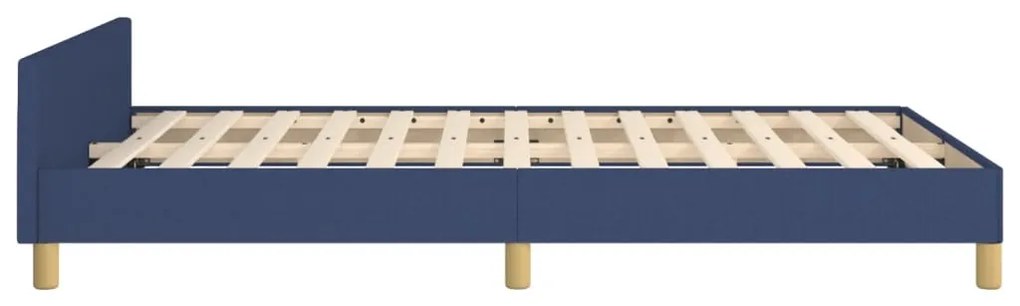 vidaXL Πλαίσιο κρεβατιού χωρίς στρώμα μπλε 120x200cm ύφασμα