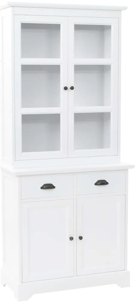 vidaXL Βιτρίνα Σαλονιού με 4 Πόρτες 80x40x180 εκ. MDF και Ξύλο Πεύκου