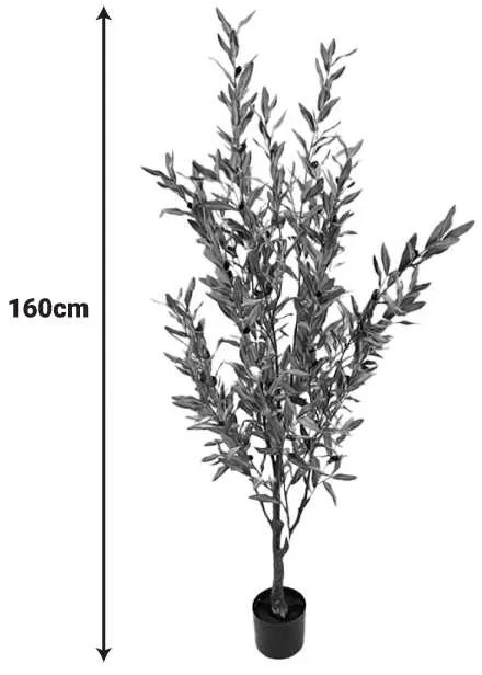 Διακοσμητικό φυτό Olive tree II σε γλάστρα Inart πράσινο pp Υ160εκ