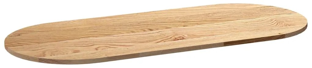 vidaXL Επιτραπέζια επιφάνεια 140x60x2 εκ. από Μασίφ Ξύλο Δρυός Οβάλ