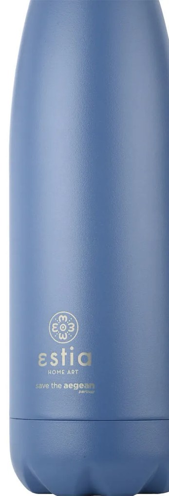 Μπουκάλι Θερμός Flask Lite Save The Aegean Denim Blue 500ml - Estia