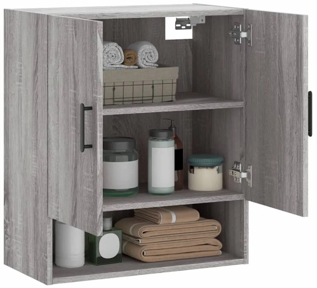 vidaXL Ντουλάπι Τοίχου Γκρι Sonoma 60 x 31 x 70 εκ. από Επεξεργ. Ξύλο