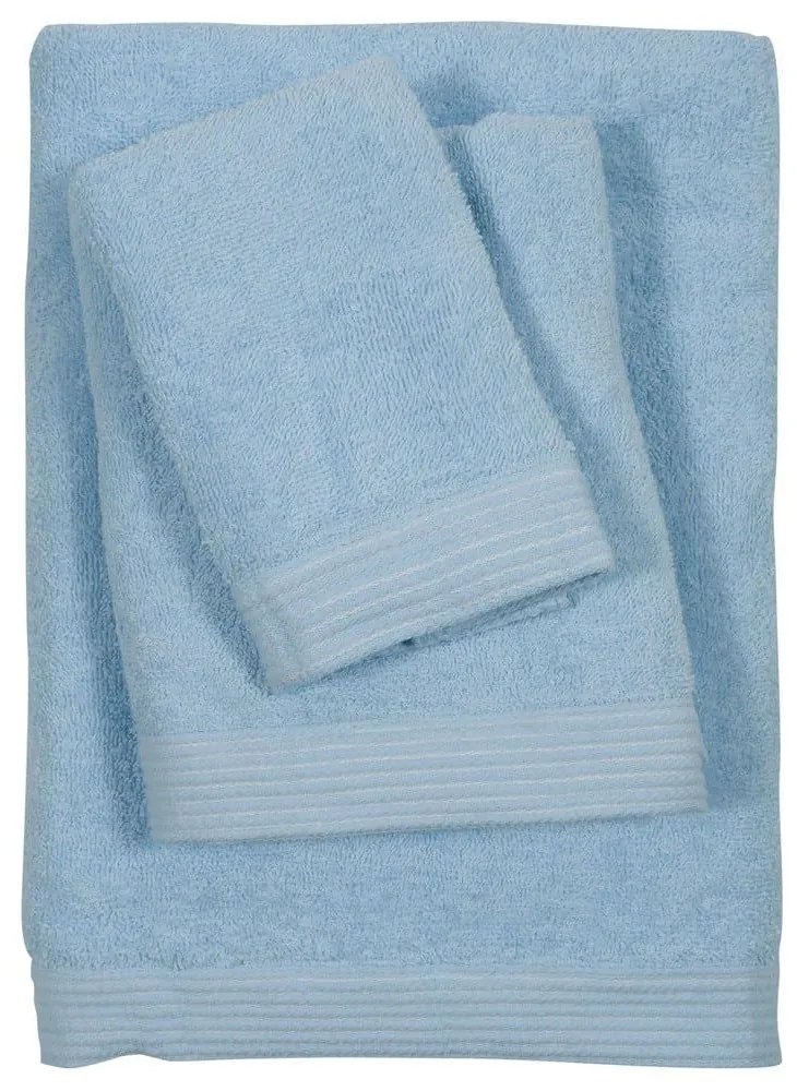 Πετσέτες Best 0586 (Σετ 3τμχ) Light Blue Das Home Σετ Πετσέτες 70x140cm 100% Cotton