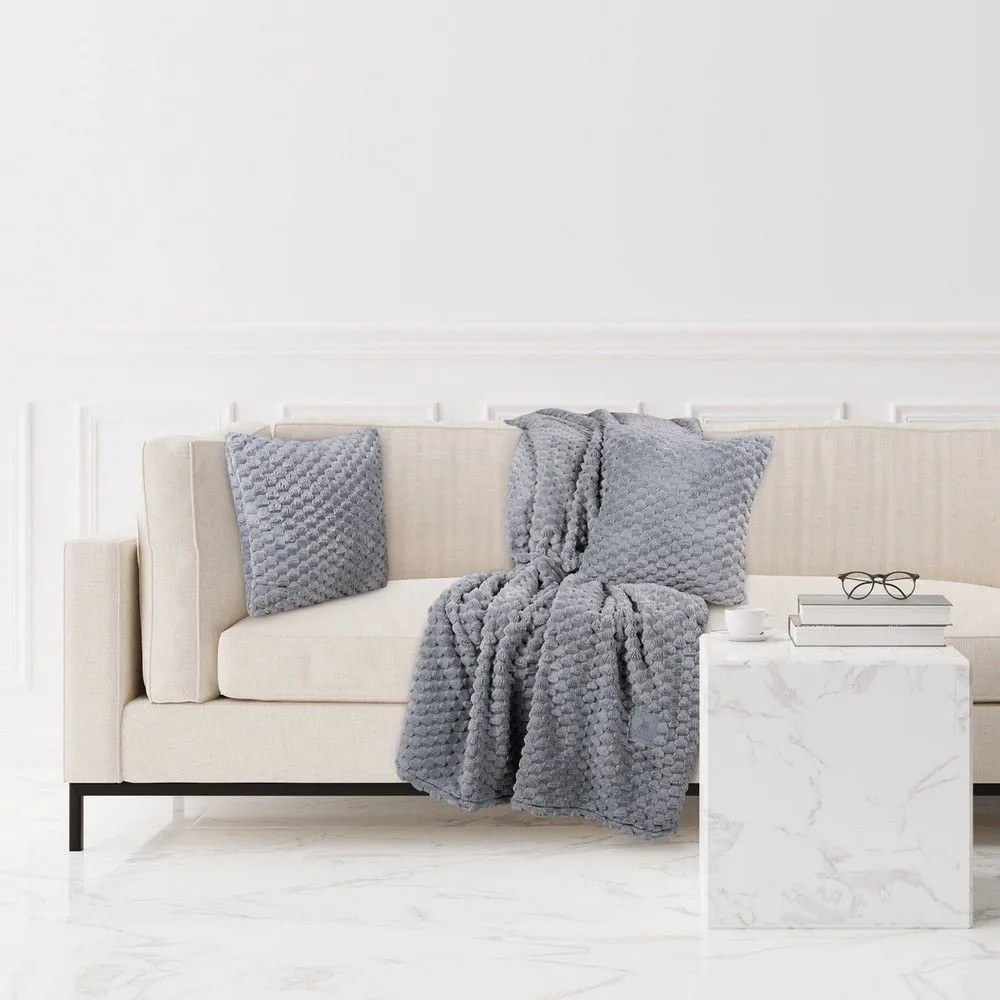 Κουβέρτα Καναπέ 3476 Fleece Grey Greenwich Polo Club 130X170 130x170cm Πολυέστερ