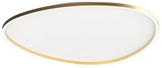 Πλαφονιέρα Φωτιστικό Οροφής 60cm LED 58W IP20 3000K Zambelis-23213-Χρυσό 23213