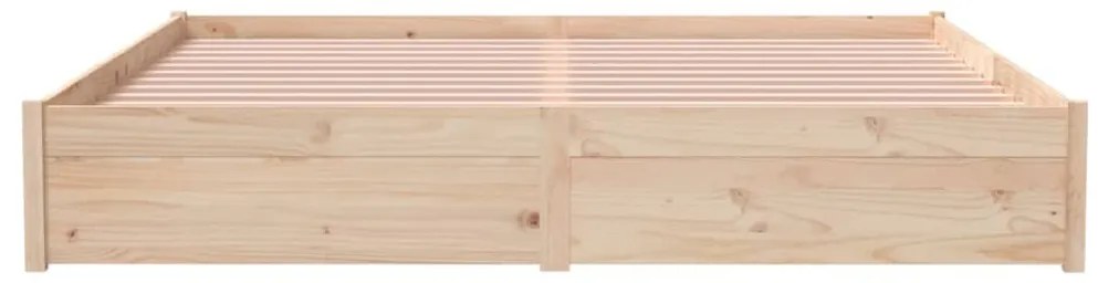 vidaXL Πλαίσιο Κρεβατιού 180 x 200 εκ. Μασίφ Ξύλο Super King Size