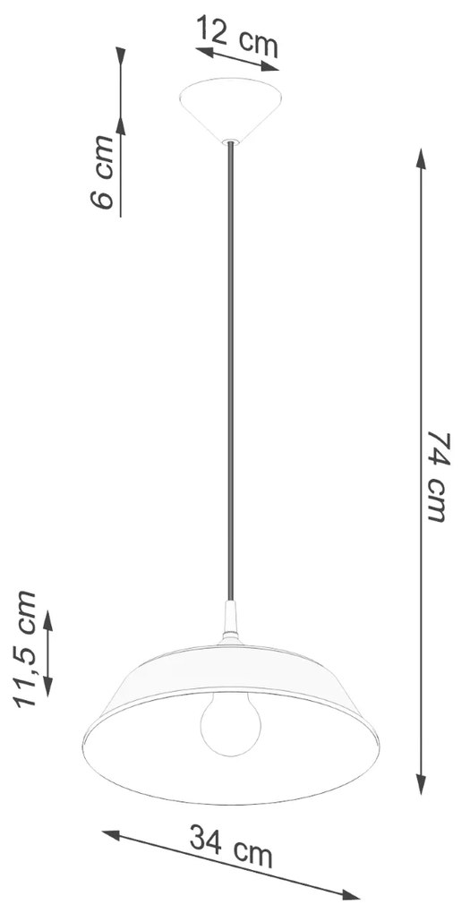 Κρεμαστό φωτιστικό FRIKA λευκό,χάλυβας,Ε27 1x15W LED