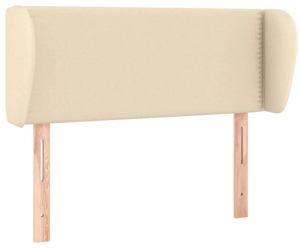 vidaXL Κεφαλάρι με Πτερύγια Κρεμ 103x23x78/88 εκ. Υφασμάτινο