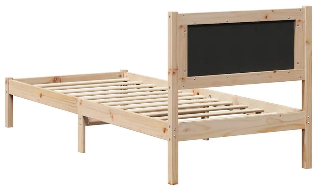 vidaXL Σκελετός Κρεβατιού Taupe 80 x 190 cm Στερεά ξυλεία πεύκου
