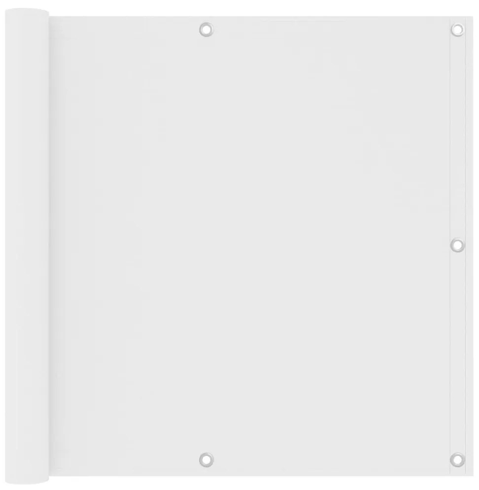 Διαχωριστικό Βεράντας Λευκό 90 x 300 εκ. Ύφασμα Oxford - Λευκό