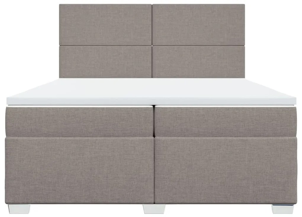 ΚΡΕΒΑΤΙ BOXSPRING ΜΕ ΣΤΡΩΜΑ TAUPE 200X200 ΕΚ. ΥΦΑΣΜΑΤΙΝΟ 3290592