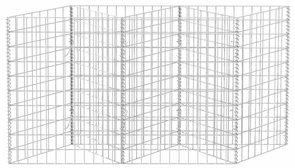 vidaXL Συρματοκιβώτιο 120 x 30 x 100 εκ. από Γαλβανισμένο Χάλυβα