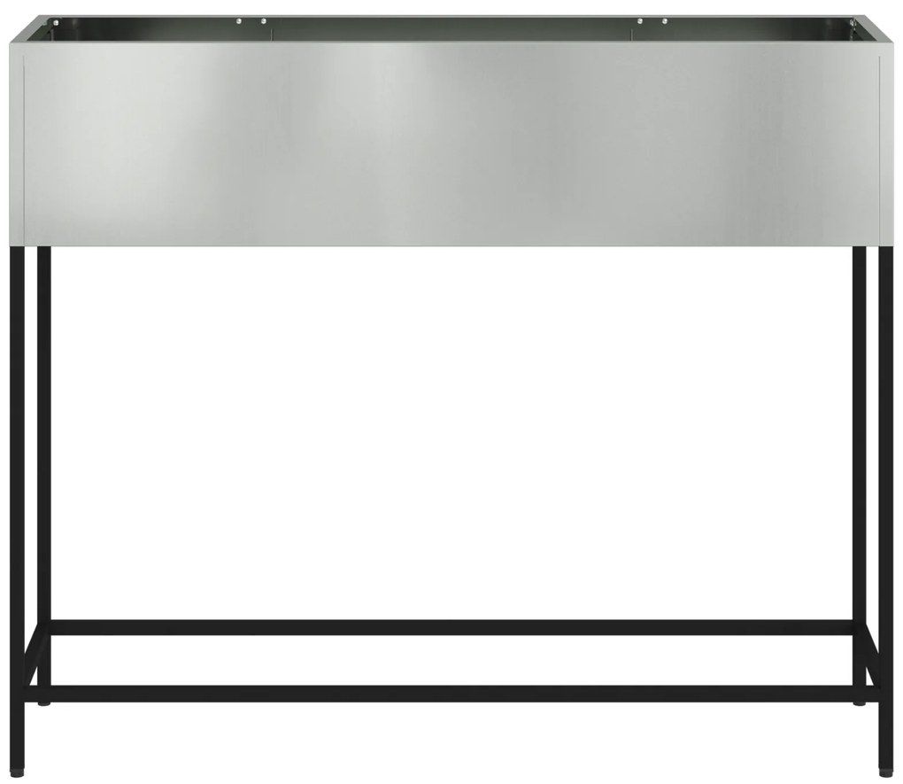 vidaXL Ανυψωμένος Κήπος 100x26x82 εκ Γαλβανισμένο Ατσάλι