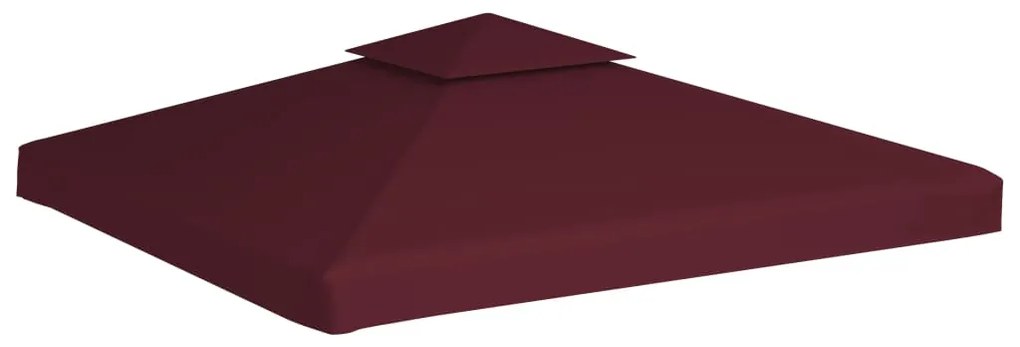 vidaXL Κάλυμμα για Κιόσκι 2 Επιπέδων Μπορντό 3 x 3 μ. 310 γρ./μ²