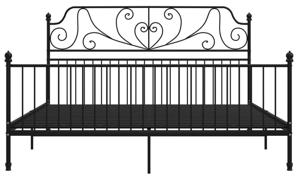 Πλαίσιο Κρεβατιού Μαύρο 180 x 200 εκ. Μέταλλο - Μαύρο