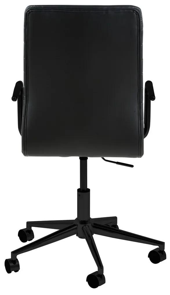 Καρέκλα γραφείου Oakland 201, Μαύρο, 103x45x58cm, 10 kg, Με μπράτσα, Με ρόδες, Μηχανισμός καρέκλας: Economic | Epipla1.gr