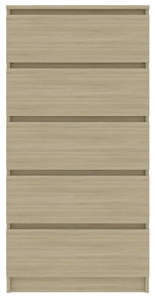 Συρταριέρα Sonoma Δρυς 60 x 35 x 121 εκ. από Μοριοσανίδα - Μπεζ