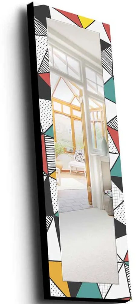 Καθρέπτης Τοίχου 755MER1146 40x120cm Multi Wallity Wood, Fabric