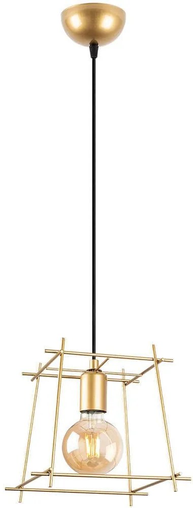 Φωτιστικό Οροφής Coman 942FLG1422 24x24x122cm 1xE27 40W Gold Opviq