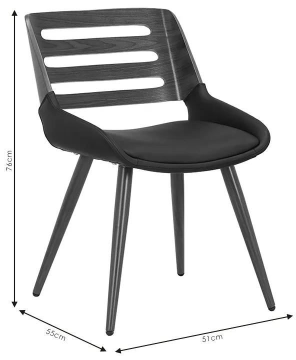 Καρέκλα Brody pakoworld pu λευκό- πόδι φυσικό - Ξύλο - 106-000036