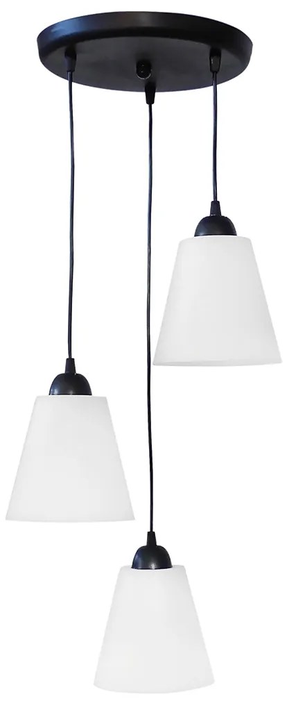 Φωτιστικό Οροφής Τρίφωτο Heronia Conos 31-0044 White