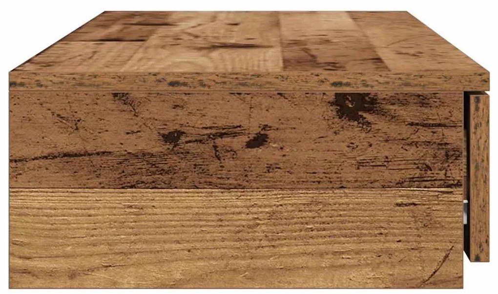 vidaXL Συρτάρια κρεβατιού με συρτάρι Παλιό ξύλο 100 x 36,5 x 16,5 εκ